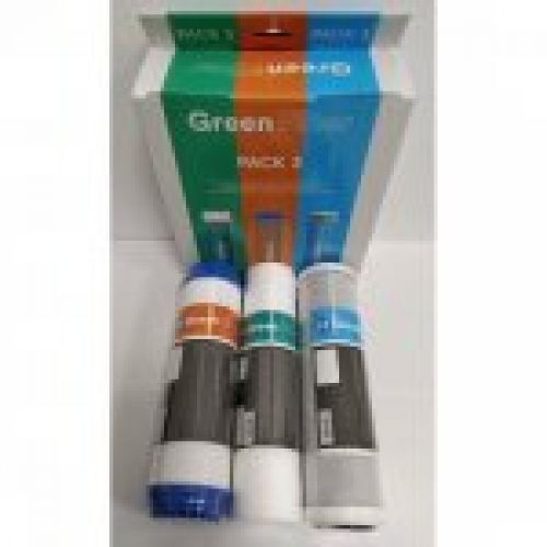 Pack Stella 3 Filtros Green Filter con Post Filtro Carbón Remineralizador CS más membrana 50 GPD