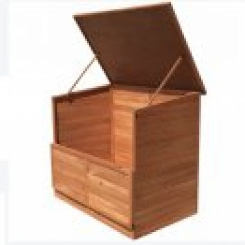 Caseta elevada de madera