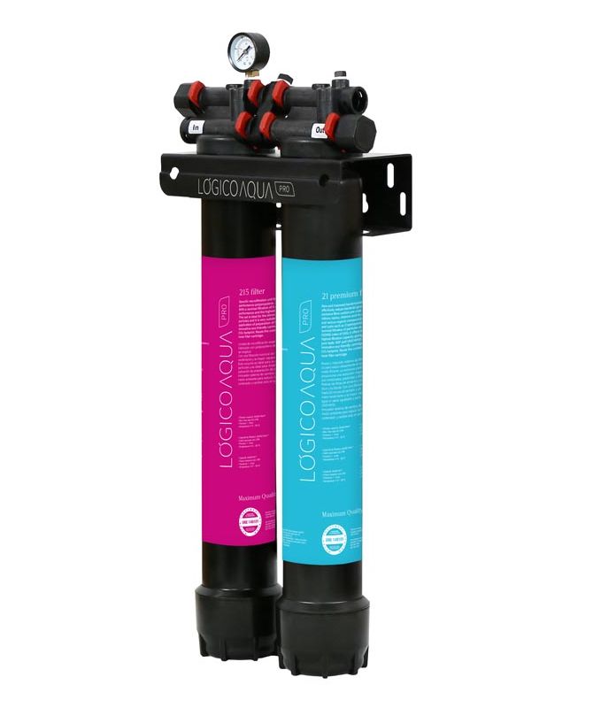 Conjunto filtracion doble Lógico Aqua Pro PP carbon fibra 21