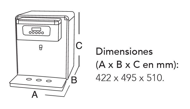 Dispensador de agua Columbia HG 120 TOP