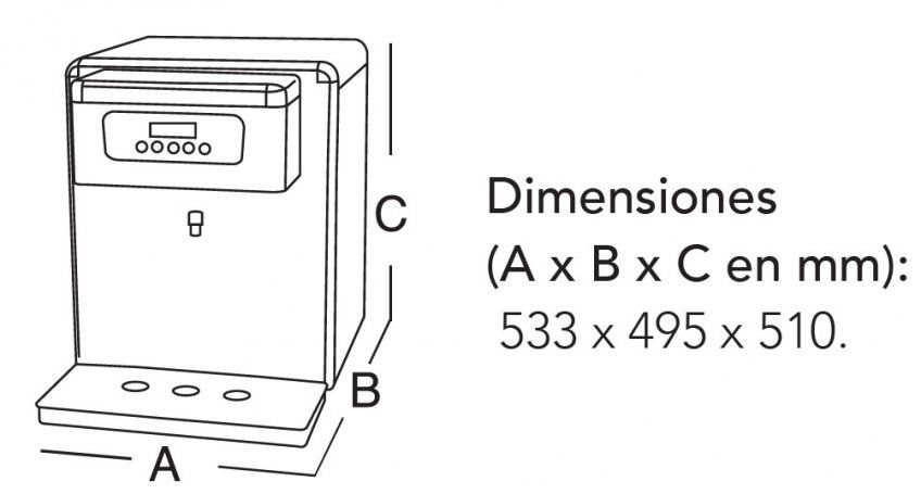 Dispensador de agua Columbia HF 180 E TOP