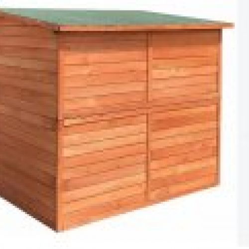 Caseta elevada de madera
