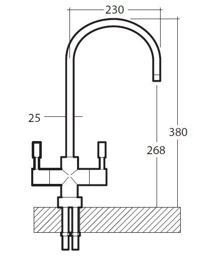 Kit valvula ceramica C/F para grifo Ares