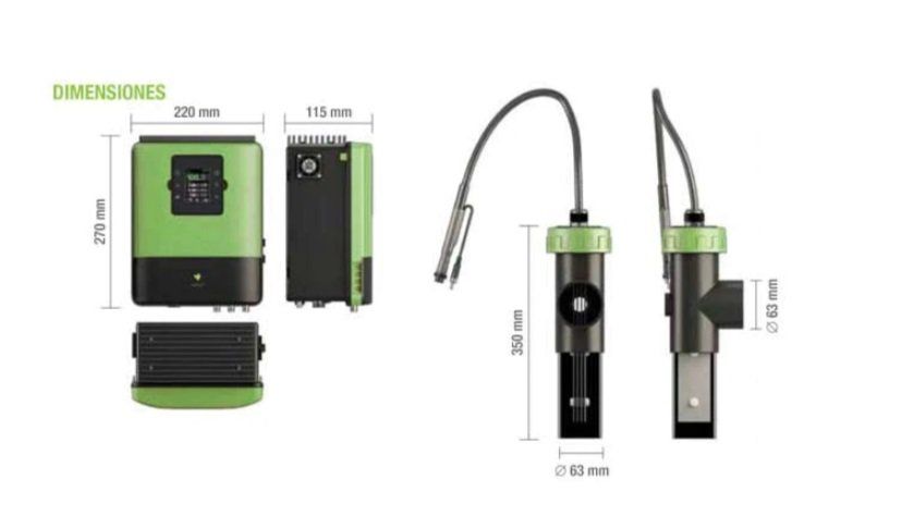 Equipo electrólisis salina baja densidad oxilife